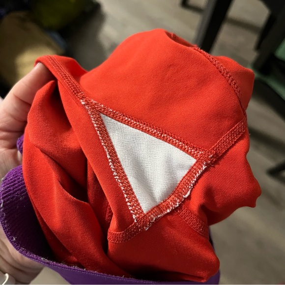 Nike Pro Womens Spandex Shorts Red Purple Size Large Stretch Dri-Fit - Picture 7 of 8